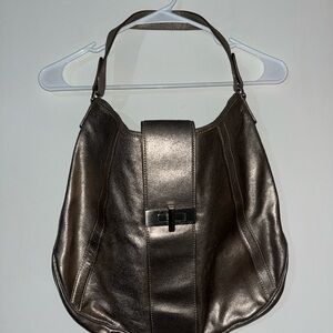 Calvin Klein Metallic Bronze Shoulder Bag